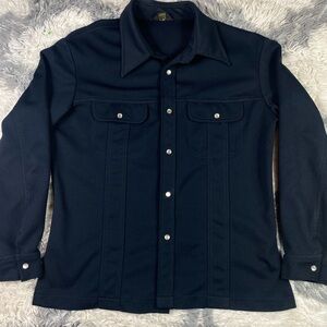 Lee Vintage 70s Mens Leisure Suit Jacket pearl snap closures Size medium